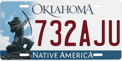 OK license plate 732AJU