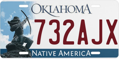 OK license plate 732AJX