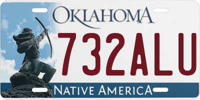 OK license plate 732ALU
