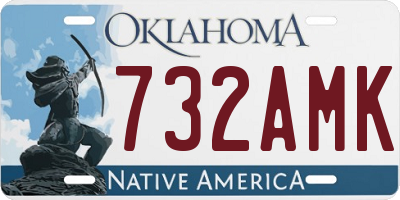 OK license plate 732AMK