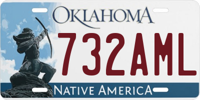 OK license plate 732AML