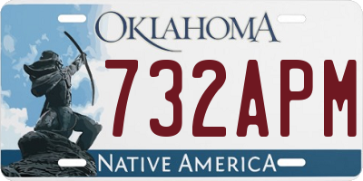 OK license plate 732APM