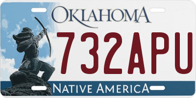 OK license plate 732APU