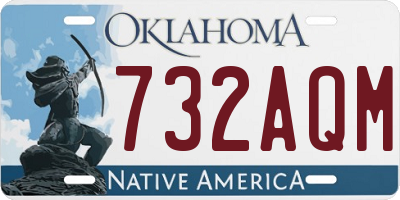 OK license plate 732AQM