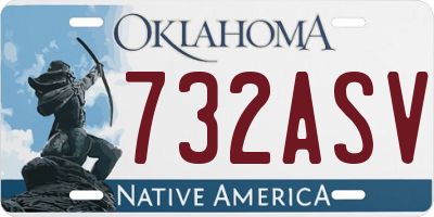 OK license plate 732ASV