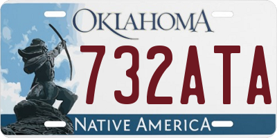 OK license plate 732ATA