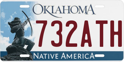 OK license plate 732ATH