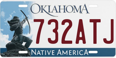 OK license plate 732ATJ