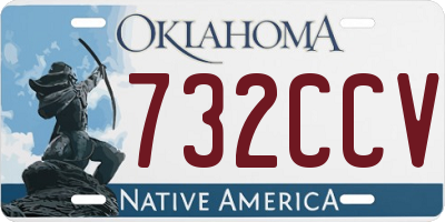 OK license plate 732CCV