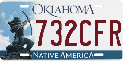 OK license plate 732CFR