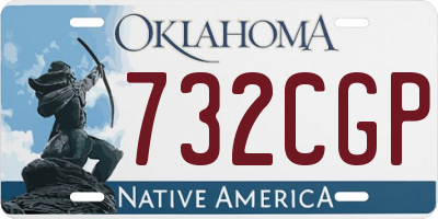 OK license plate 732CGP