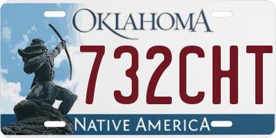 OK license plate 732CHT