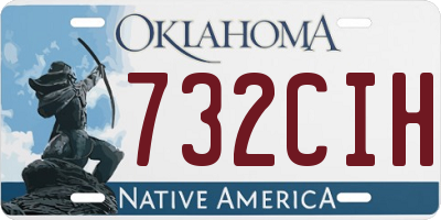 OK license plate 732CIH