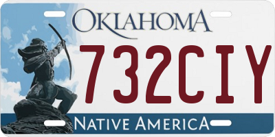 OK license plate 732CIY