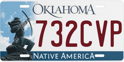 OK license plate 732CVP