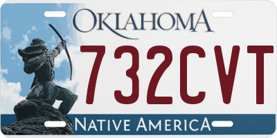 OK license plate 732CVT