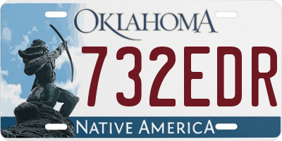 OK license plate 732EDR