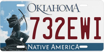 OK license plate 732EWI