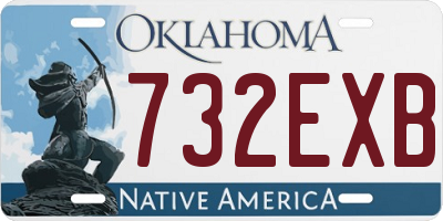 OK license plate 732EXB