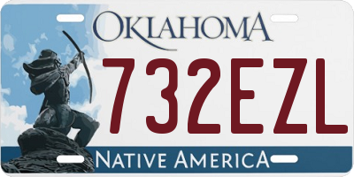 OK license plate 732EZL