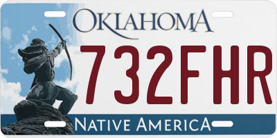OK license plate 732FHR