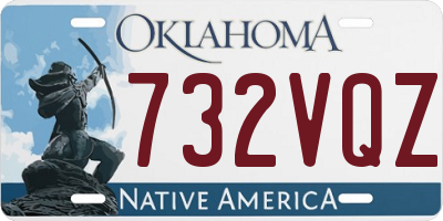 OK license plate 732VQZ