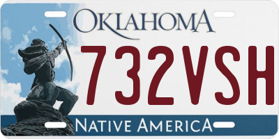 OK license plate 732VSH