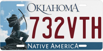 OK license plate 732VTH