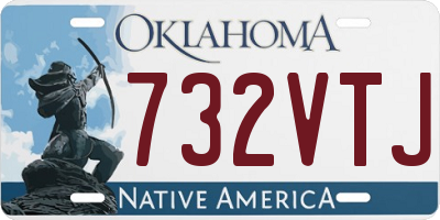 OK license plate 732VTJ