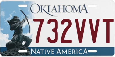 OK license plate 732VVT