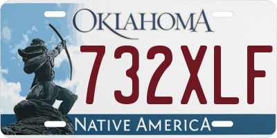 OK license plate 732XLF