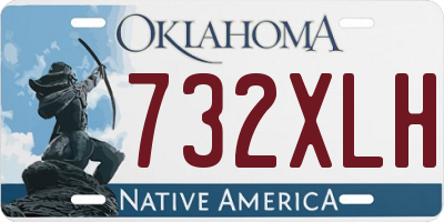OK license plate 732XLH