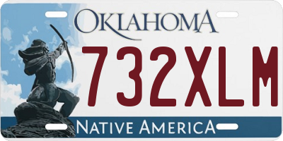 OK license plate 732XLM
