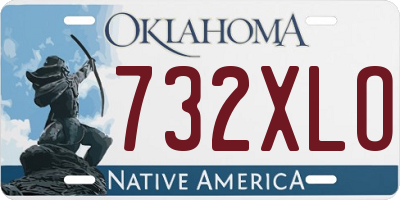 OK license plate 732XLO