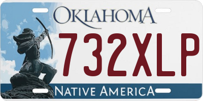 OK license plate 732XLP