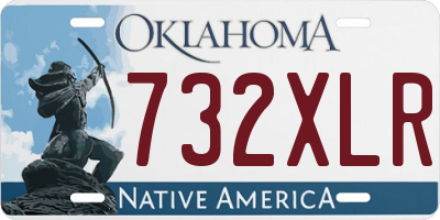 OK license plate 732XLR