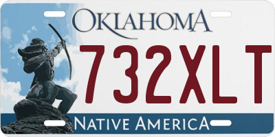 OK license plate 732XLT