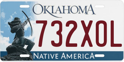 OK license plate 732XOL