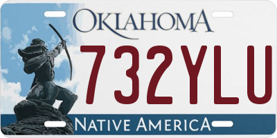 OK license plate 732YLU