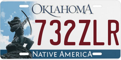 OK license plate 732ZLR