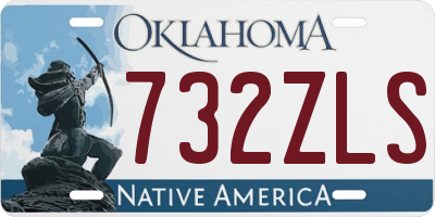 OK license plate 732ZLS