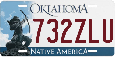OK license plate 732ZLU