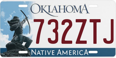 OK license plate 732ZTJ