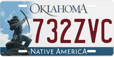 OK license plate 732ZVC