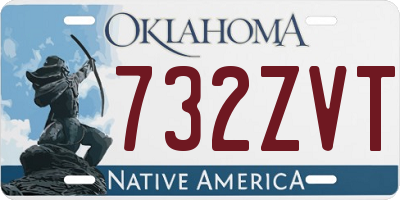 OK license plate 732ZVT