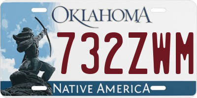 OK license plate 732ZWM