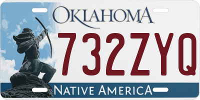 OK license plate 732ZYQ