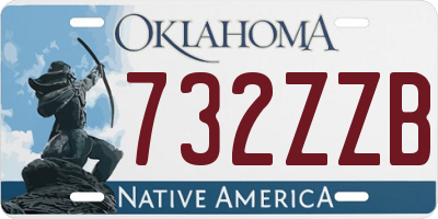 OK license plate 732ZZB