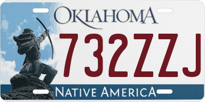 OK license plate 732ZZJ