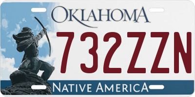 OK license plate 732ZZN
